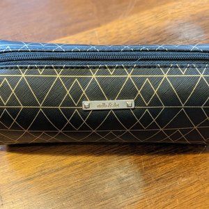 Slim Pouf - Black and Gold